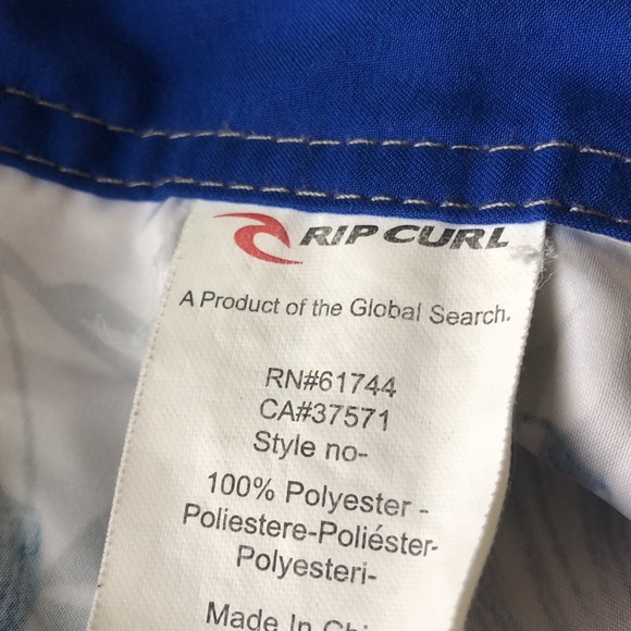 Rip Curl white / blue board shorts - Picture 8 of 8